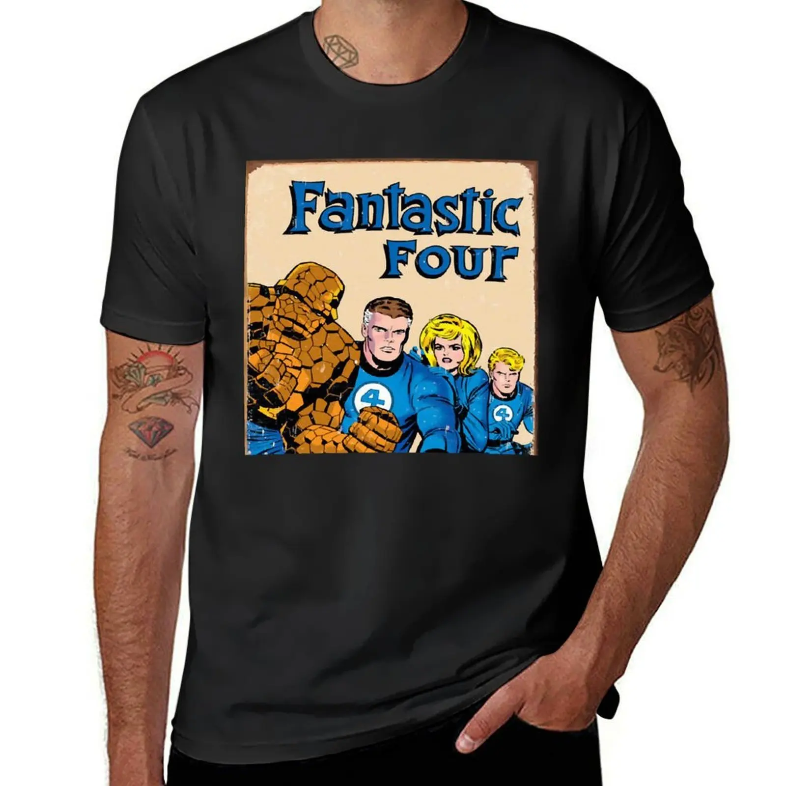 The Fantastic Four T-Shirt plus size tops plus sizes funnys oversized t shirts for men