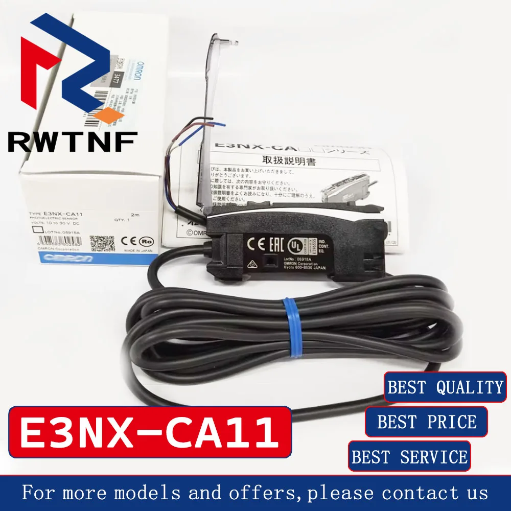 Brand New Genuine E3NX-CA11 2M fiber optic sensor, real shot,100% original warehouse stock