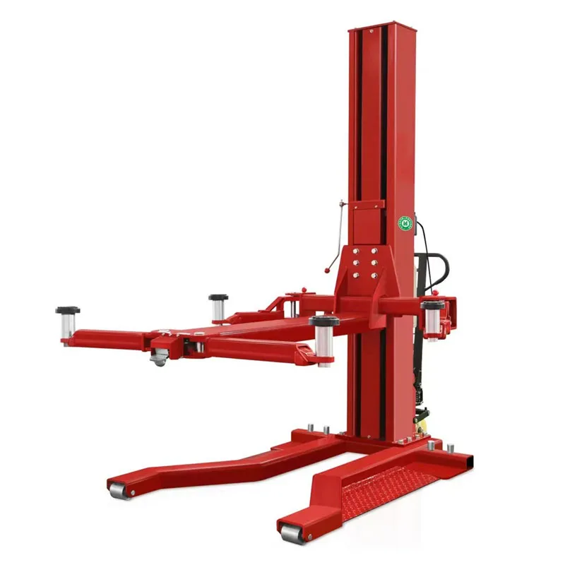 

Hot Sale Movable Single Post Lifter 1 Post Car Lift Capacity 2700kg Portable One Cylinder Vehicle hydraulic Lifting Machine