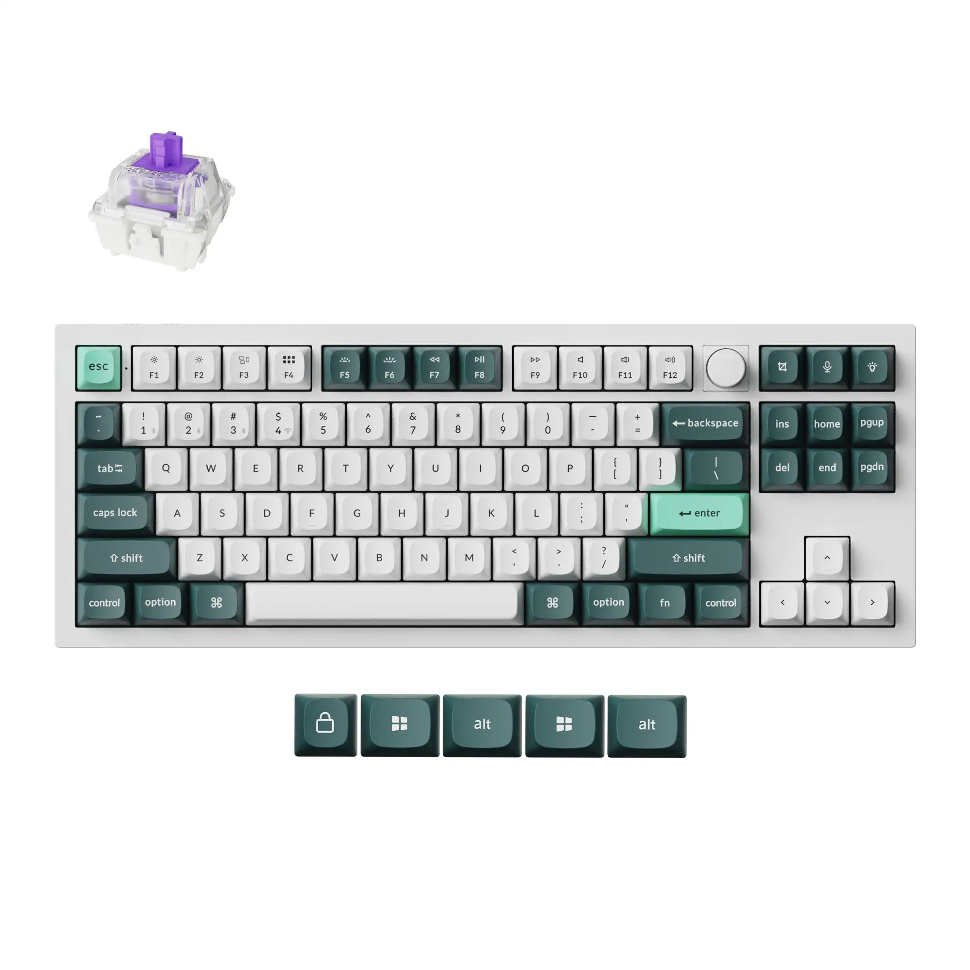 

Keychron Q3 HE QMK Беспроводная механическая клавиатура на заказ Магнитные переключатели Регулируемая точка привода Полностью алюминиевая RGB подсветка