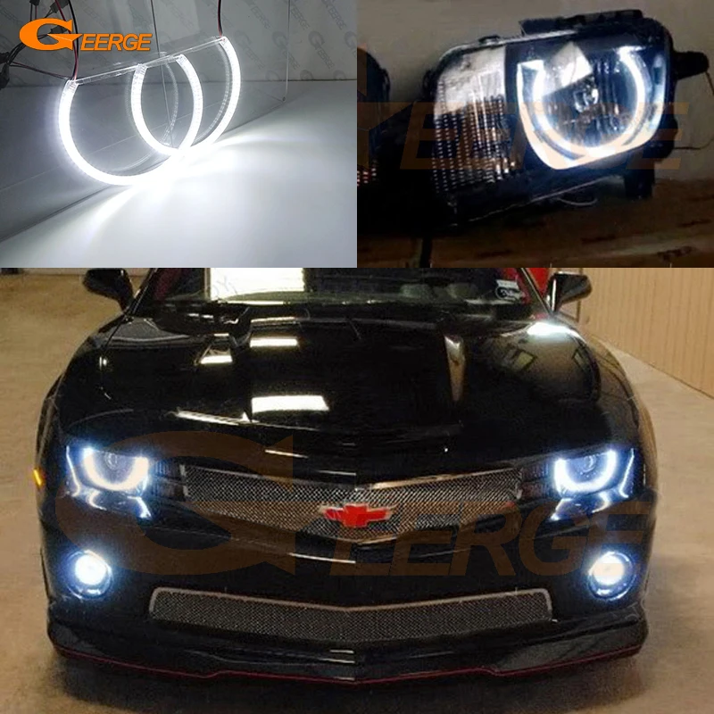 For Chevrolet Camaro 2009 2010 2011 2012 2013 Day Light Excellent Ultra Bright SMD LED Angel Eyes Kit Halo Rings