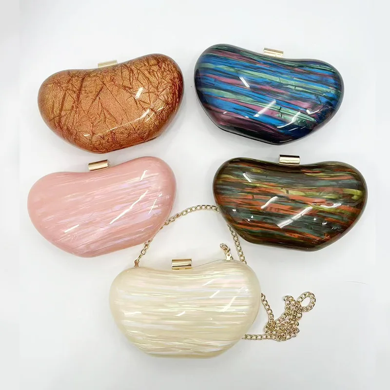 New Acrylic Dinner Bag Banquet Party Versatile Fashion Light Luxury Chain Clutch Bag