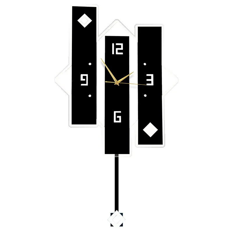 

Настенные часы для гостиной, простые, современные, создающие атмосферу, украшение для обеденного стола, креативные часы без сверления.