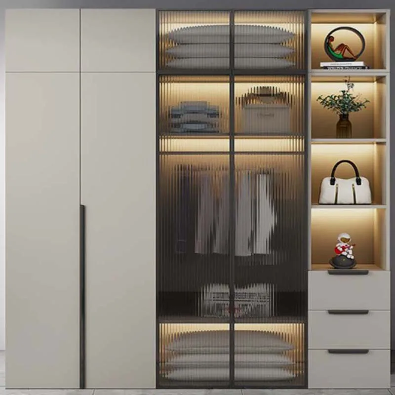 

Aesthetic Cute Wardrobe Organizer Multifunction Room Wooden Closet Armable Bedroom Hotel Placard De Vetement House Furniture