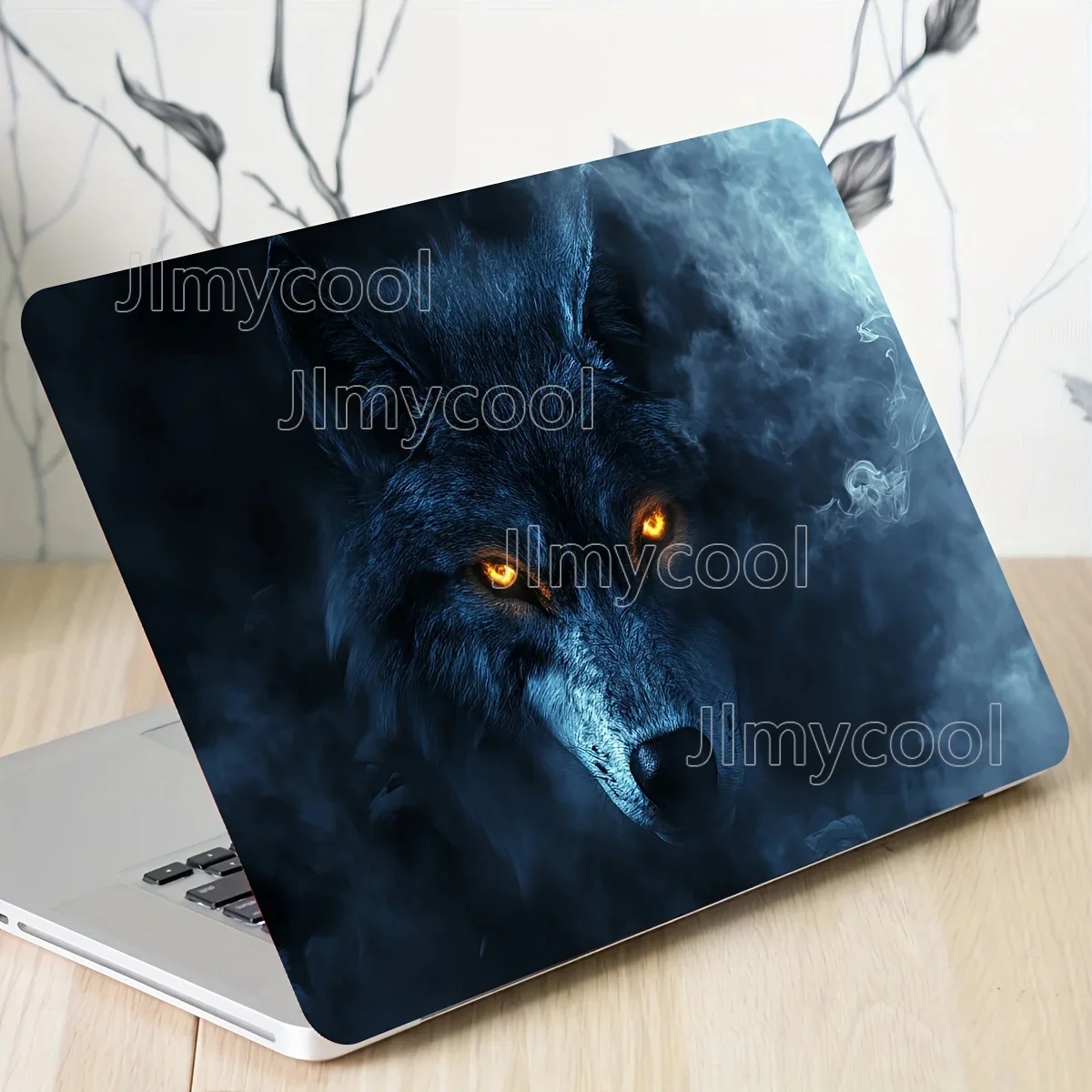 Vinyl Notebook Case Wolf Sticker 2-Pack Scratch Resistant DIY Art Case for Laptops  Easy To Paste Decal Sticker