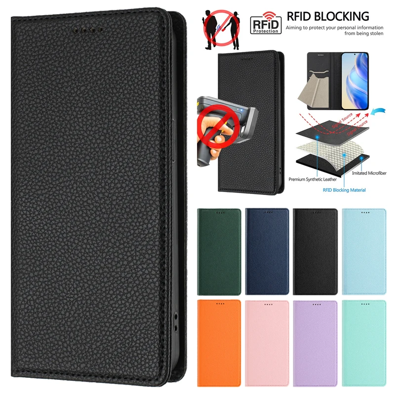 Infinix Hot 50 Pro+ Plus 4G X6880 50i Magnetic Wallet Case for Fundas Infinix Hot 40 Pro 40i Hot30 Play NFC Leather Phone Cover