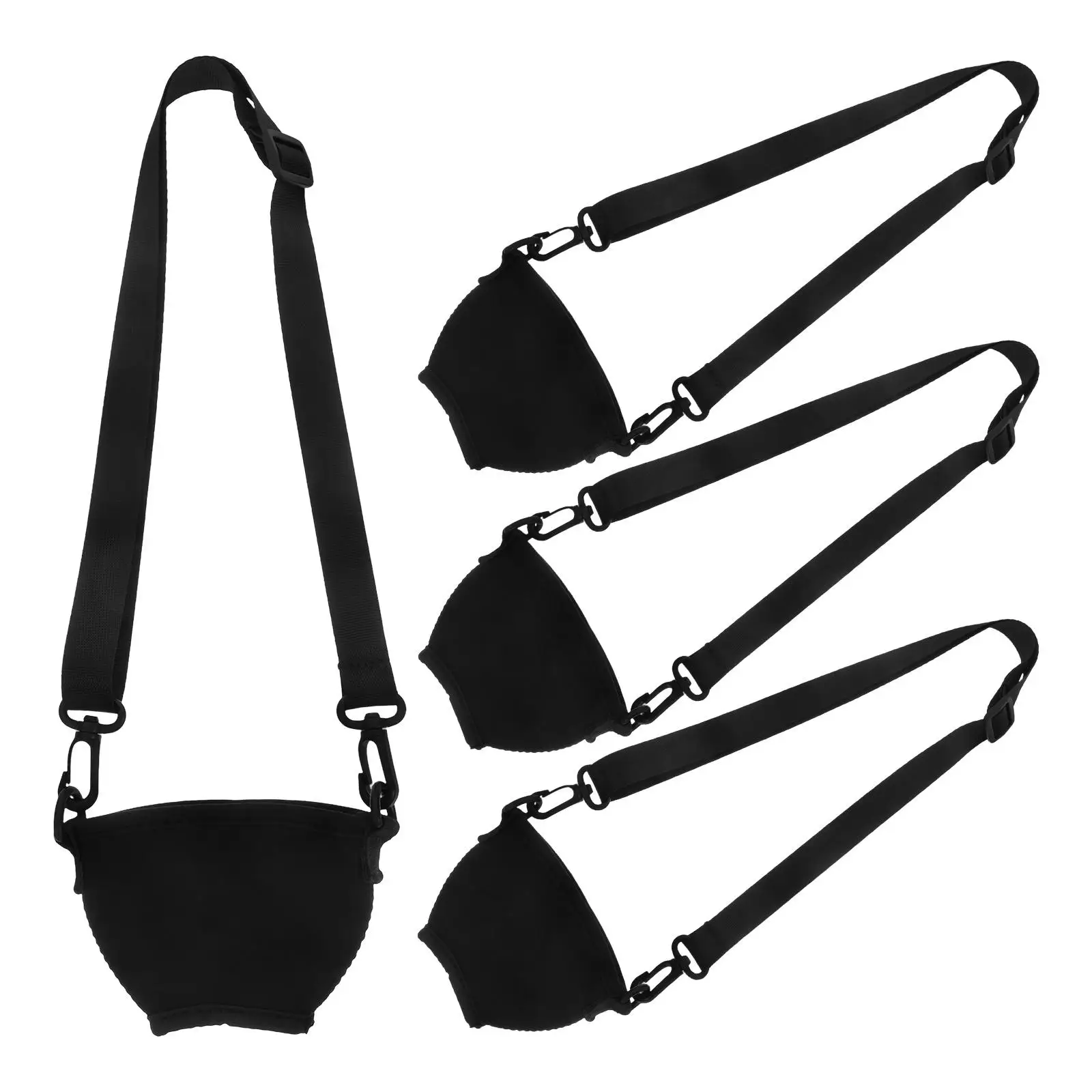 

4 Pcs Glass Holder Cover Adjustable Mug Lanyard Sleeve Outdoor Beverage Necklace Insulated Stemmed Glasses Carrier Storage