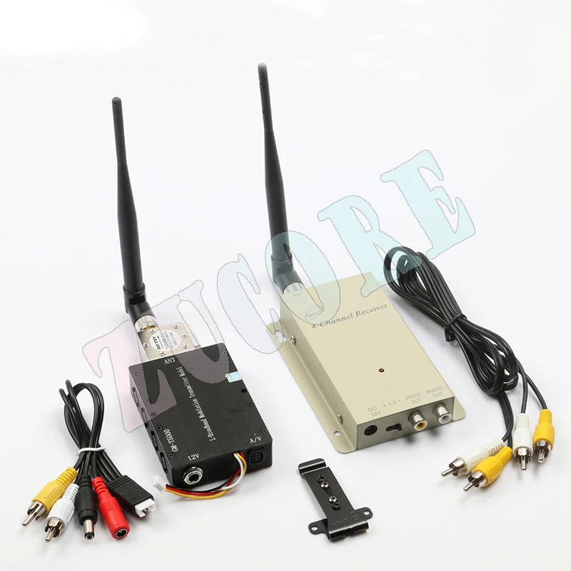 

1.2Ghz Video Link 5W Transceiver Wireless Transmitter & Receiver with 4 Channels