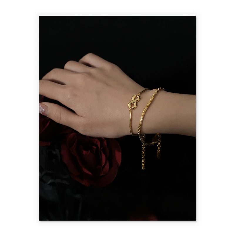 

French ins retro style fashion versatile simple niche bracelet jewelry spring and summer new models