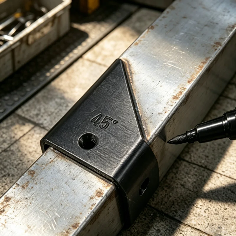 9pcs-(Size Range: 15x15 to 60x60 mm) Angle Positioning Templates for Cutting Square Tubes of Various Sizes; Cutting Aid Tools.