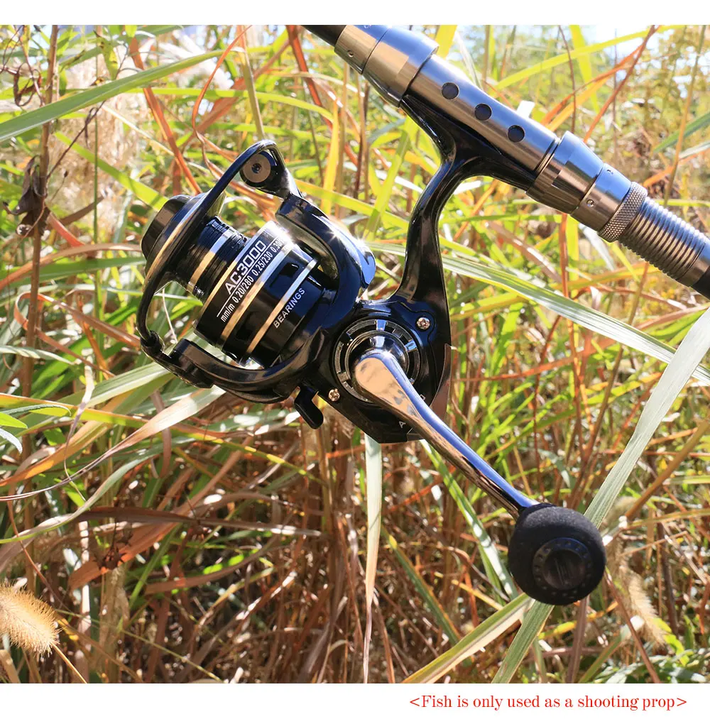 DEUKIO Spinning Reel 2000-7000 MAX Drag Power 12KG Speed Ratio 5.2:1 Metal Spool rocker arm EVA Grip Fishing Reel Saltwater