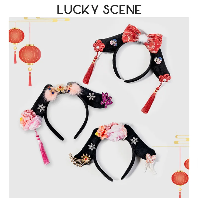 Headdress Noble Court Headband Adult Lattice Headband Zhen Huan Legend Empress Costume Funny S01549