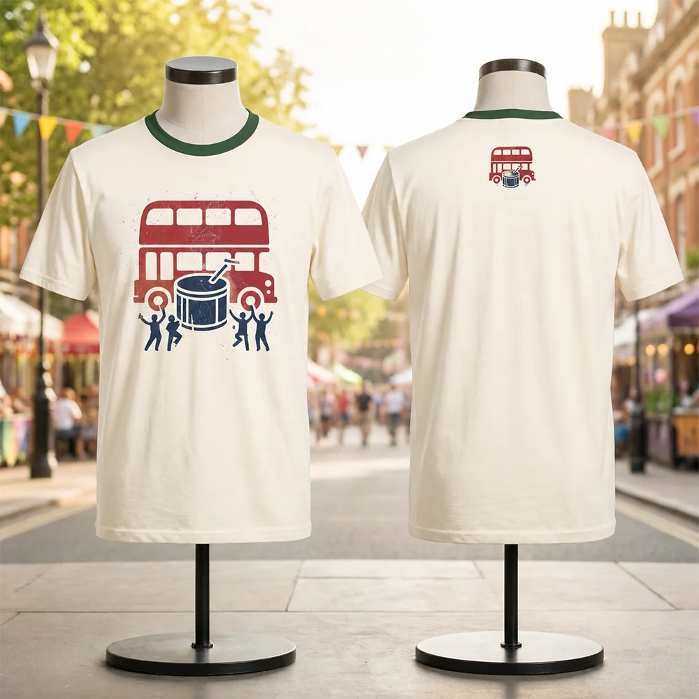 UK Summer Bank Holiday Vintage Retro T-Shirt Parent-Child Breathable Festival Top Short Sleeve Tees for Carnival Streetwear