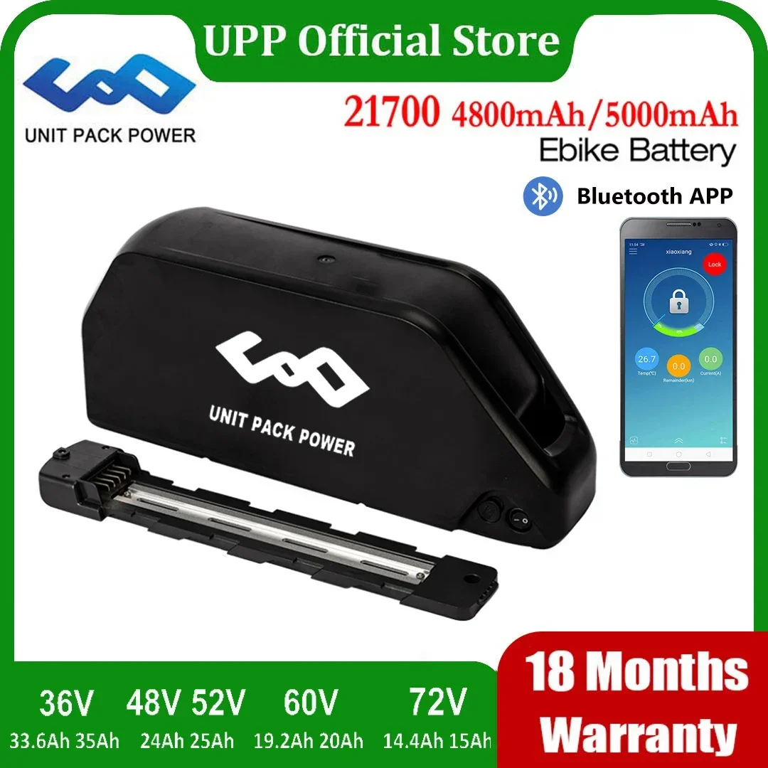

21700 Bluetooth Батарея для электровелосипеда Polly 36 в 48 в 52 в 60 в 72 в с BMS Аккумулятор для электрического велосипеда для 2000 Вт 1500 Вт 1000 Вт 500 Вт 350 Вт 250 Вт