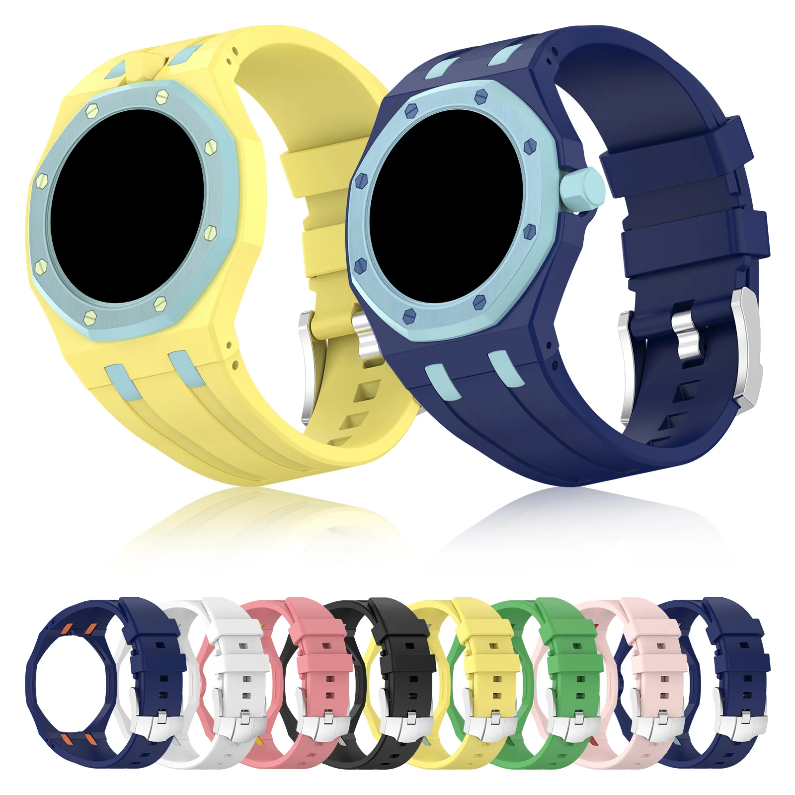 PC Case+Silicone Strap for Swatch X AP Royal Pop Pocket Watch Changer To Wristwatch Integrated Modification Accessories