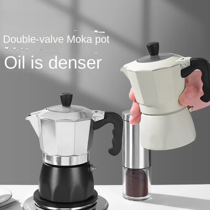 

Классический двойной клапан Moka Pot Эспрессо Кофемашина Извлечение Ретро Горшок Открытый Бытовая Техника