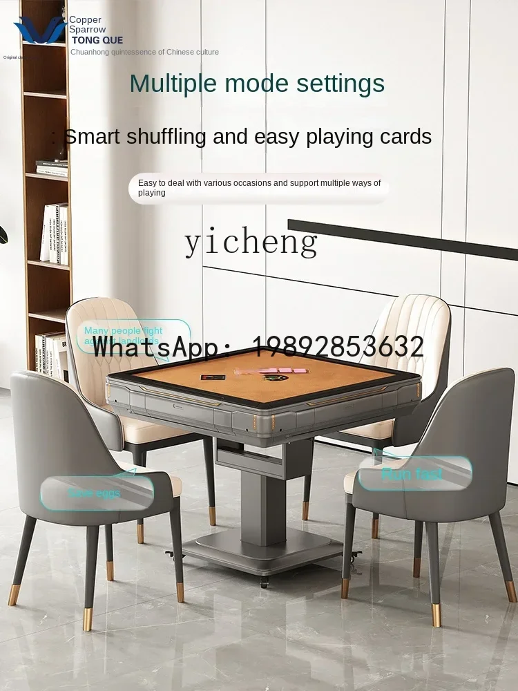 LYY-máquina automática plegable para emisión de matrículas, mesa de comedor con calefacción de graves, máquina de póker para propietarios domésticos de doble uso