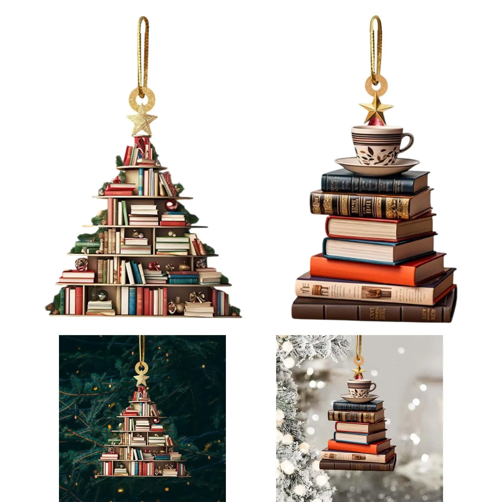 

Автомобильное зеркало заднего вида, подвесной кулон, акриловое украшение для внедорожников и автомобилей, интерьерный декоративный рождественский подарок