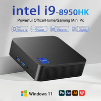 Mini PC Gamer Intel Core i9 8950HK Windows 11 Portable Mini PC 16GB DDR4 1TB SSD WIFI 6 BT5.2 4K HD Desktop office Gaming Laptop