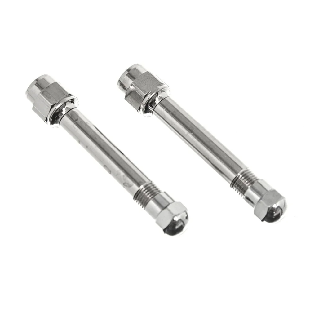 Straight Valve Extenders Durable Nickel Plated Brass Easy Access Tire Valve Extensions Dual Tire Checking Inflating 2 Inch