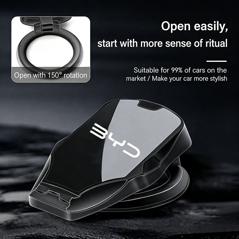Car One-click Start Button Decoration Protect Cover Engine Start Stop Ignition Accessories For BYD Seal u Han Tang Song Pro surf