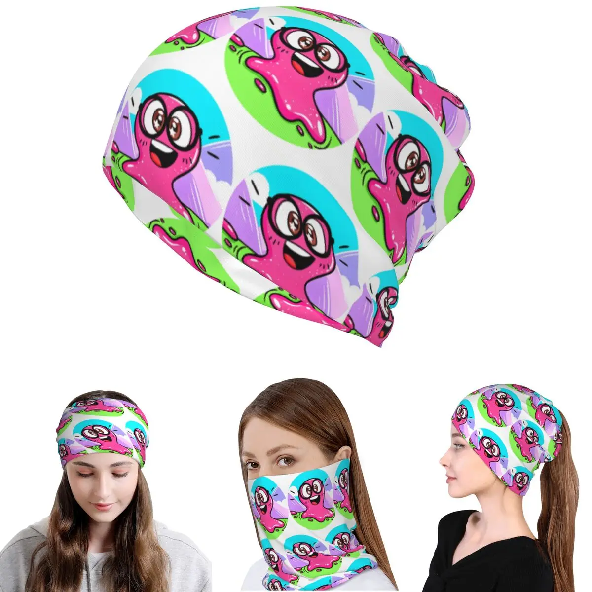 Super Slick Slime Sam Bandana Halstuch, Multifunktionale Gesichtsmaske, Mütze für Männer und Frauen, Erwachsene, Winddicht