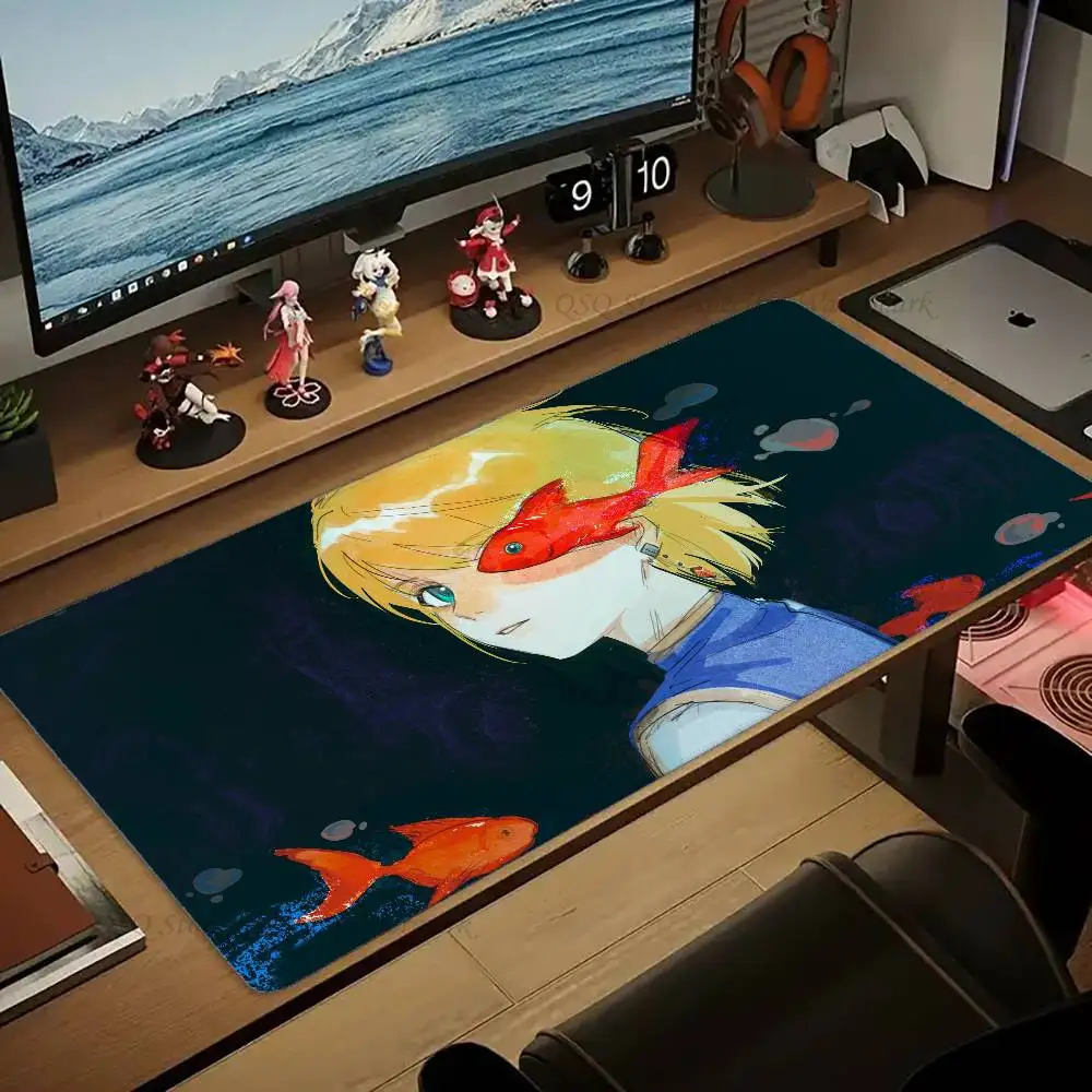 HUNTER X HUNTER Anime Kurapika Mousepad Non-slip Suitable For Office Computers Laptops E-sports Game Desk Mats XXL Keyboard