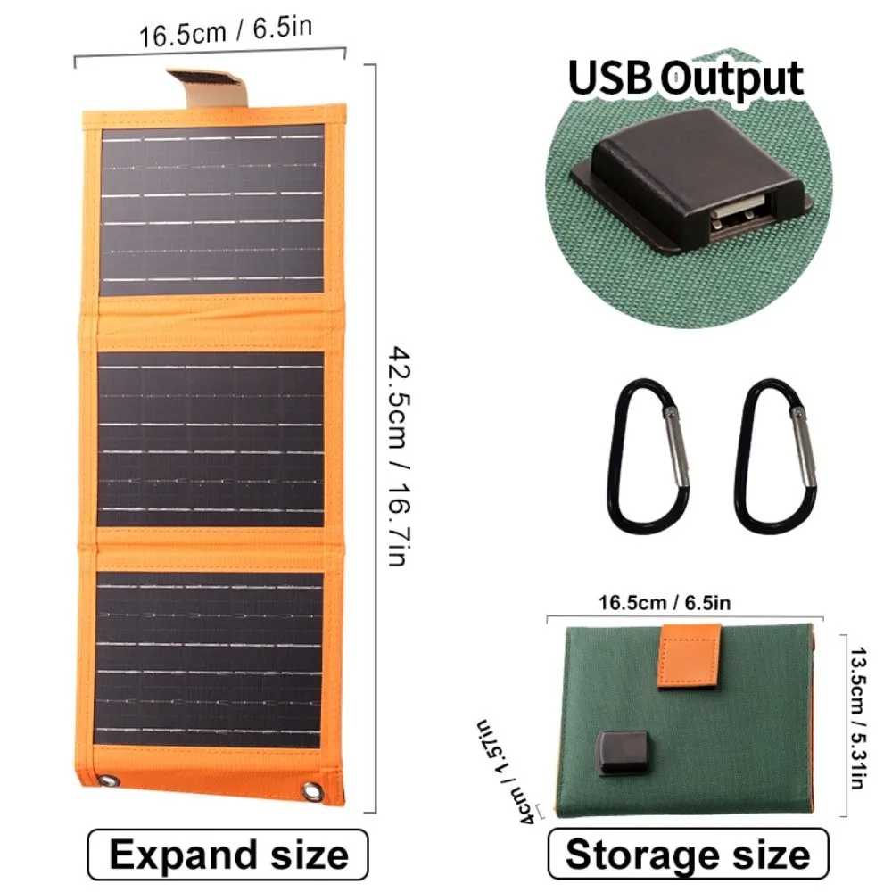 USB Port Solar Panel Charger 10W 5V Waterproof Foldable Solar Panel Flexible Design Solar Panel Kit Solar Battery Charger