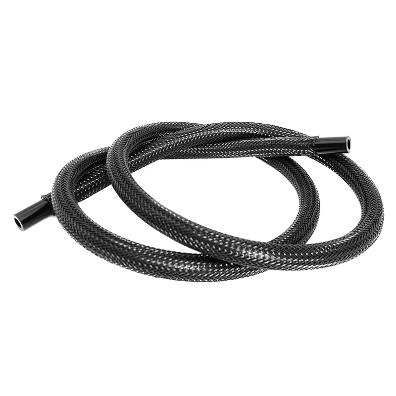 PET Black Braided Expandable Cable Tube 2-100mm Abrasion Resistant Mesh Cover For Office Desktop Monitor Wire Arrangement