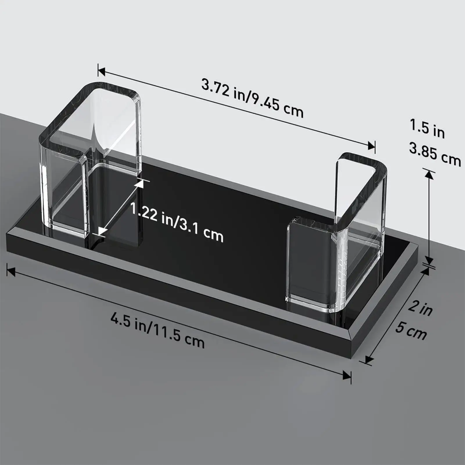 Namenskarten-Ausstellungsständer, Visitenkartenhalter, Display, transparente Acryl-Aufbewahrung für Beurfälle, Besprechungen, Arbeit, Bewertungen, Heimindustrie