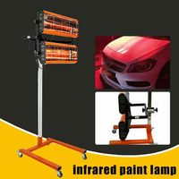 1000 W Paint Dryer Infrared Dryer Spotlight Curing Lamp 2 Car Body Repair Paint Dryer Infrared Drying Lamp Timer Switch