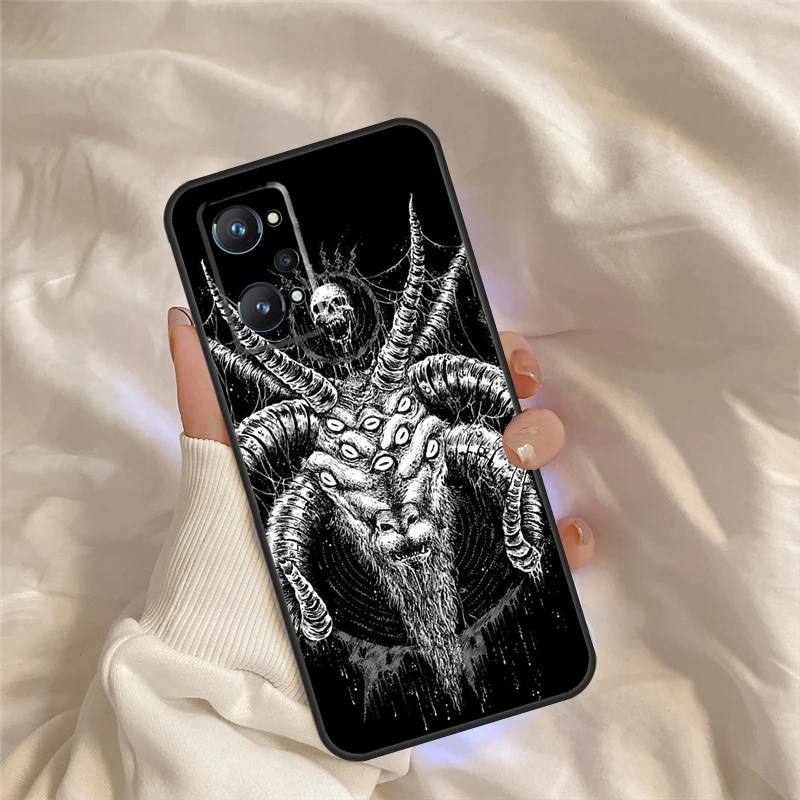 Devil Satan-funda para Realme, C55, C35, C33, C31, C30, C25, C21Y, C15, C11, GT Neo 5, 3, 2, Realme, 9, 10, 11 Pro Plus