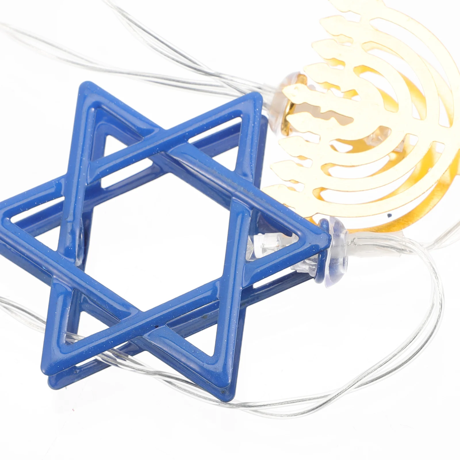 

Indoor Hanukkah Star String Lights Powered LED Decoration for Holiday Party Home Kids Room Ambience Indoor Fairy Lights