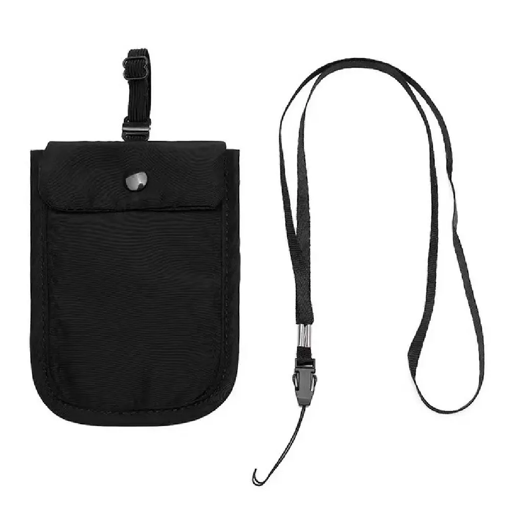 Solid Color Hidden Bra Wallet Anti-theft with Adjustable Elastic Strap Lingerie Coin Pouch Portable Safe Secret Travel Wallet