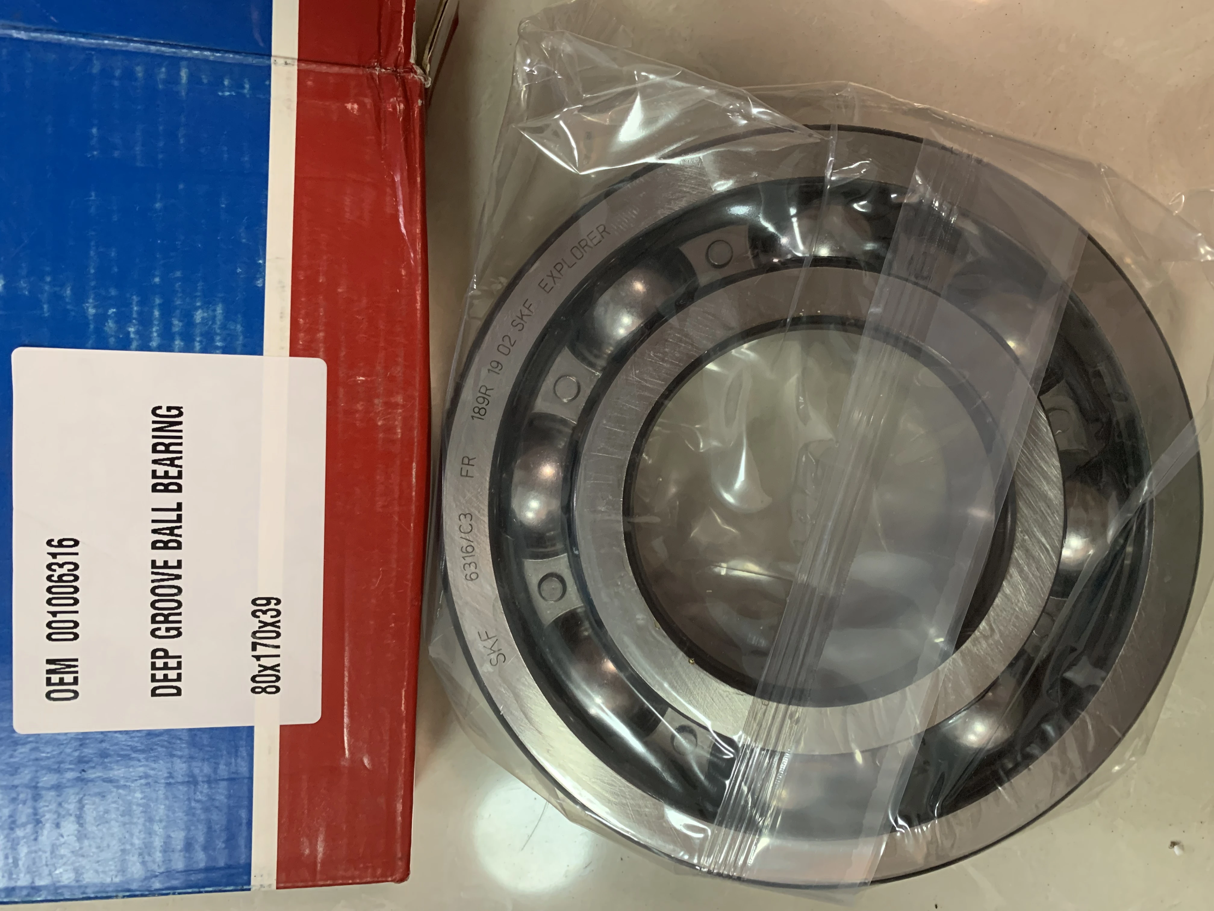 

OEM:001006316 DEEP GROOVE BALL BEARING 80x170x39 For Putzmeister Transfer Box