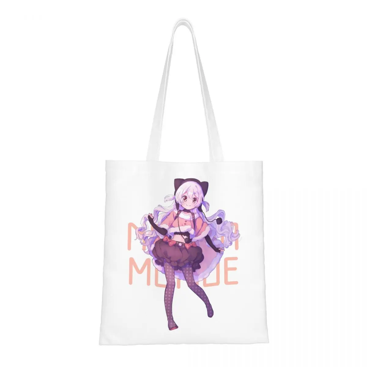 Nagisa Momoe Charlotte bolsos de mano bolso de mujer plegable Universidad Madoka Magica Anime bolso de hombro impreso bolsa de comestibles