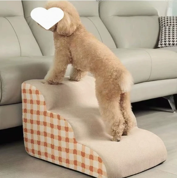 Dog Sofa Stairs Up and Down Bed Non-slip Ladder Small Dog Elderly Dog Pet Slope Foot Pad Removable and Washable Steps