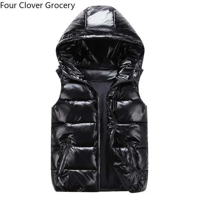 2024 New Men Winter Bright Color Vest men Waistcoat Jacket vest BodyWarmer Lightweight Windbreaker Down Coat Winter Cloth