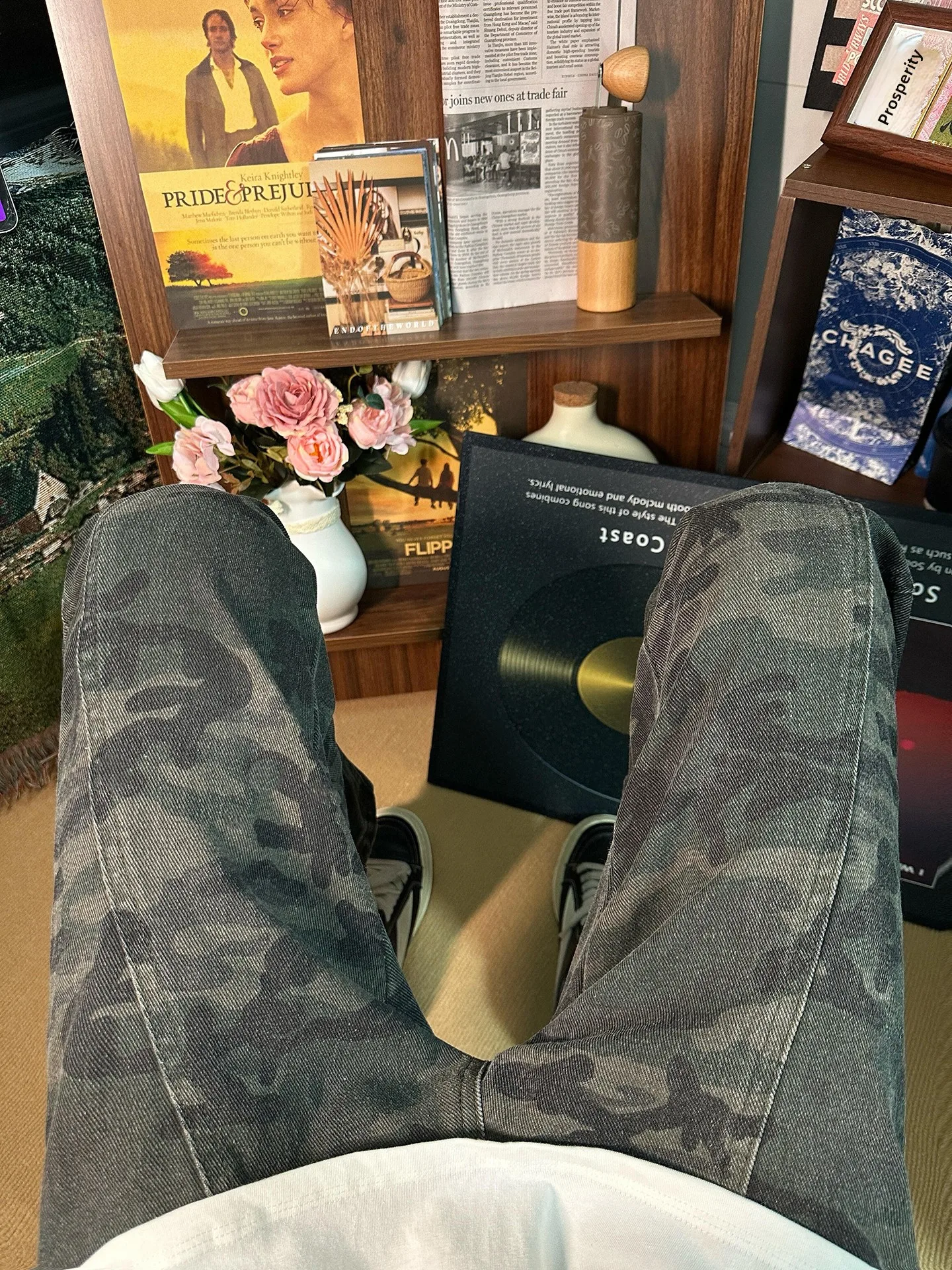 

Cleanfit American Sle Camouflage Jeans Men's Vintage Waed Ripped Straight Leg Trousers Autumn Wear Resistant Daily Casual