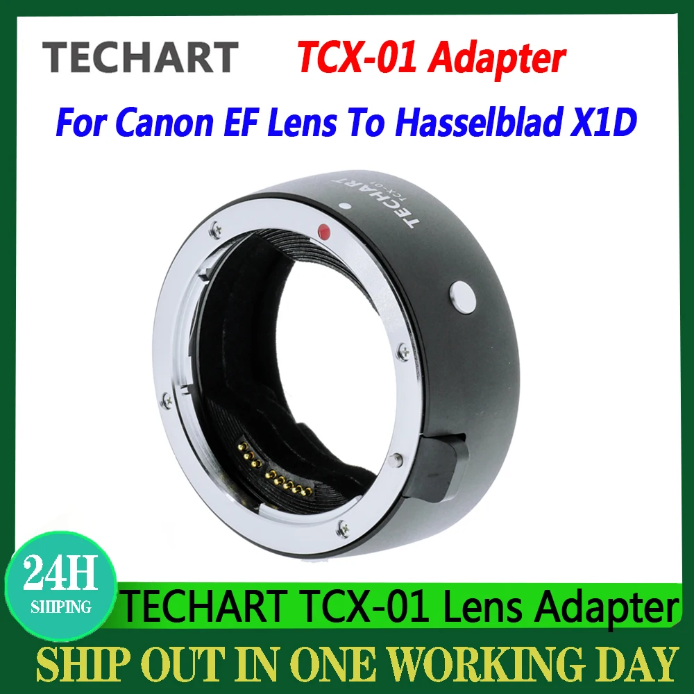 TECHART TCX-01 Lens Adapter Auto Focus Ring Mount For Canon EF Lens To Hasselblad X1D X1DII Mount Cameras