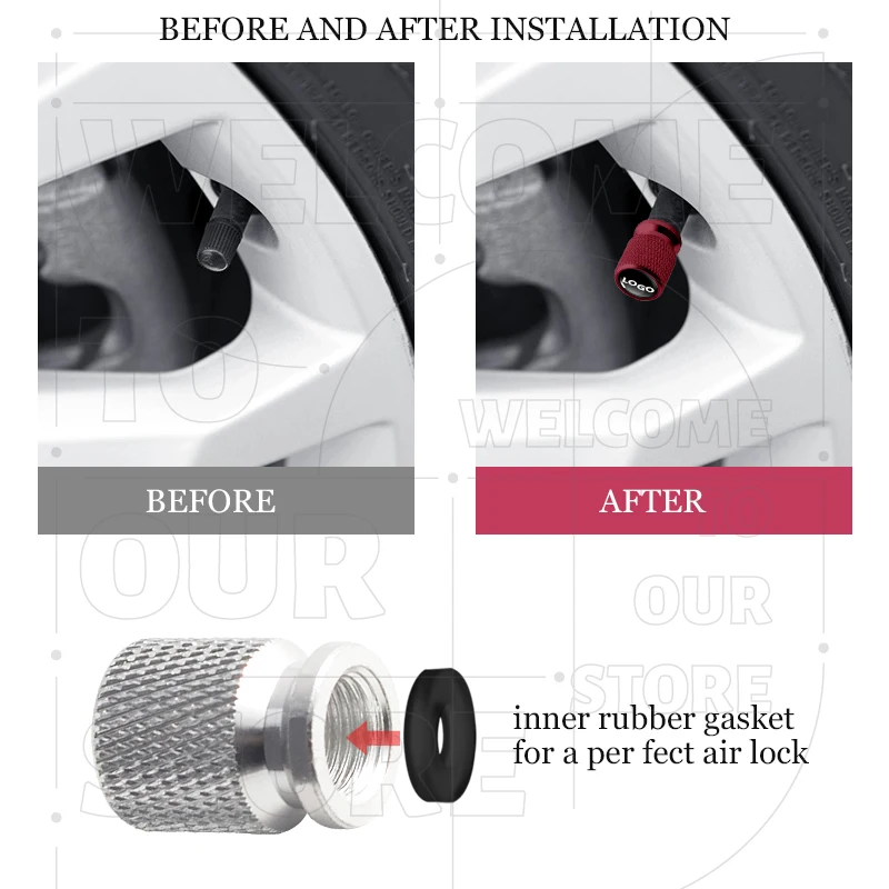 لرقم. 93 46 MotoGP ياماها دوكاتي شعار 4 قطعة دراجة نارية سيارة عجلة الإطارات صمام الألومنيوم قبعات الإطارات الجذعية يغطي الغبار مقاوم للماء #6