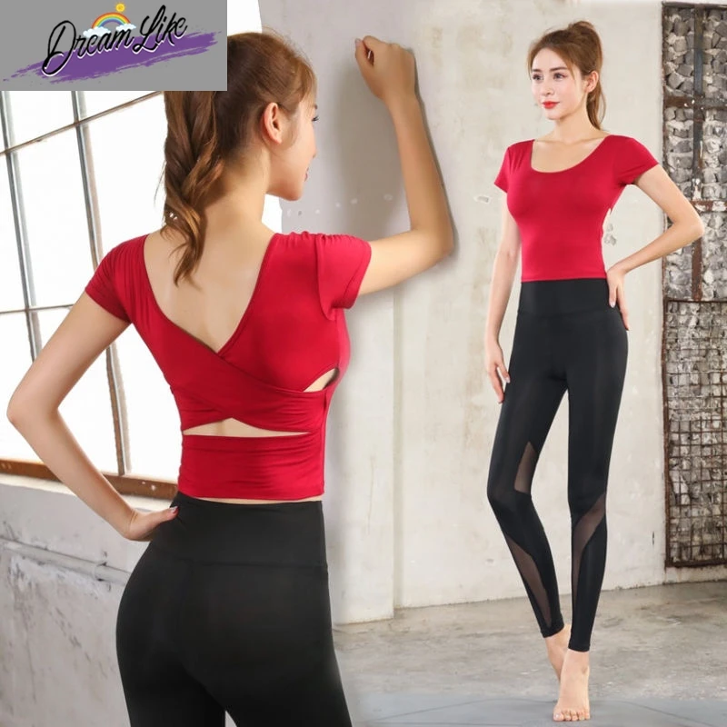 

Women's Yoga Outfit Set Summer Slimming Bal Running Sportswear Profional Dance Fitn Kit Body a Long Pants