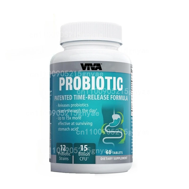 

Gut Balanced and Complete Probiotic Supplement, Supporting Digestion, Immunity, and Overall Health, 60 Capsules