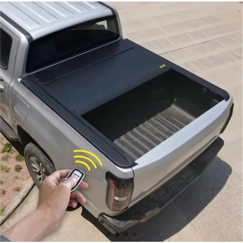 Retractable Tonneau Cover Pickup Truck Bed Cover Compatible with Ranger Raptor With Tailgate Function