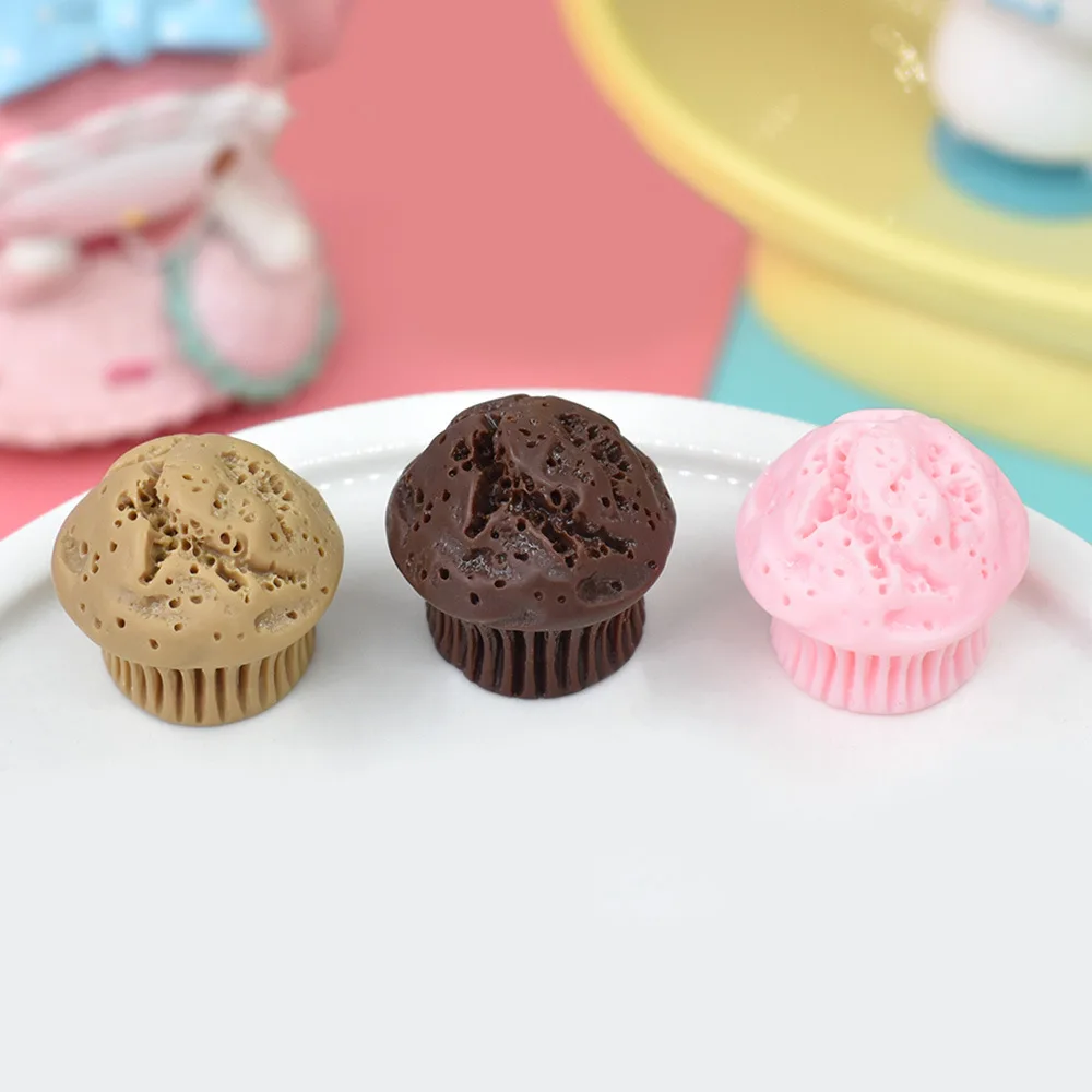 10pcs Resin Kawaii Cake Mini Fake Food Charms Flatback Cabochon Craft Material Accessories Diy Scrapbooking Jewelry Phone Shell