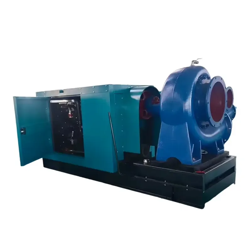 20 Inch Large Flow  Diesel Engine Driven Horizontal Water Pump Mixed Flow Pump Truck Industrial Circulating Water