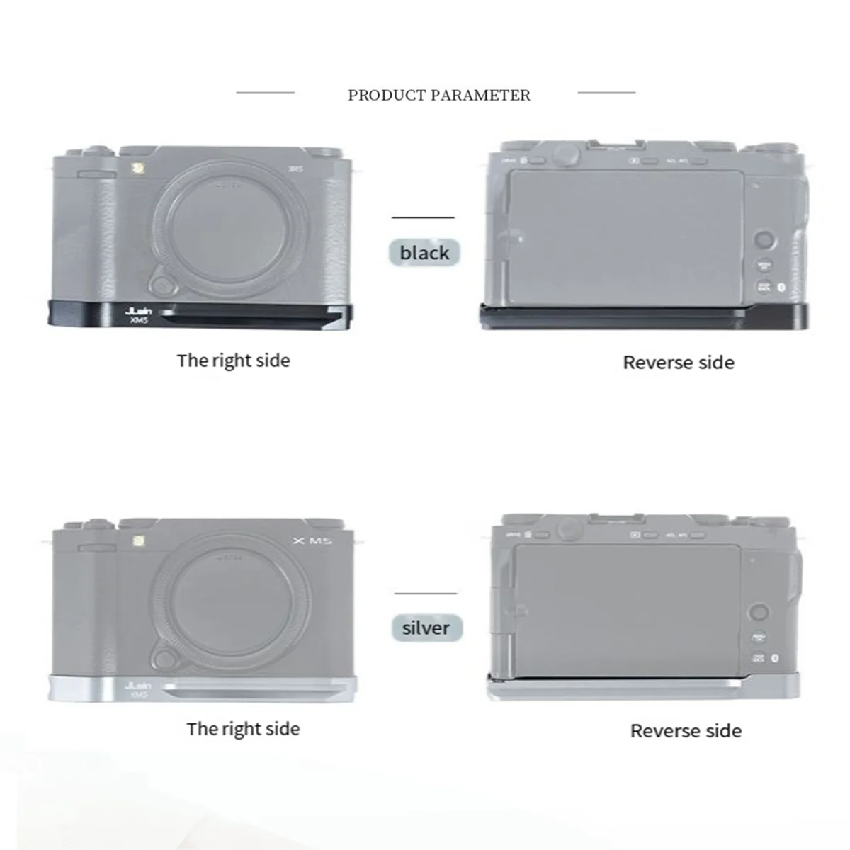 X61A_JLwin voor Fuji Camera Quick Release Plate Quick Release Plate Zwart