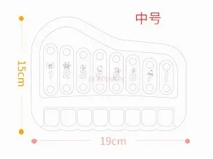 การศึกษาแปดโทนมือเคาะ Qin เด็กเคาะ Qin Key ไม้ Qin Instrument 8 เดือนเด็กทารกเพลงของเล่นเปียโน