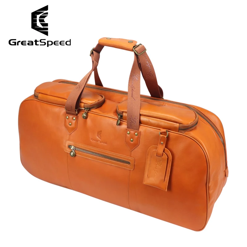 2026 Professional Top-grain Leather Tennis Racquet Bag GreatSpeed Luxury High Guality Tennis Racket Storage Bag Tennis Handbag