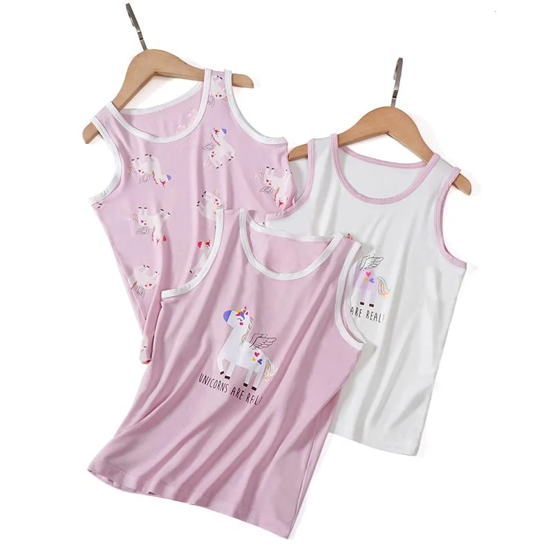 new arrived Vest kids students character Clothes Underwear children summer boy girl 3pc/lot 100-160 top clothing students